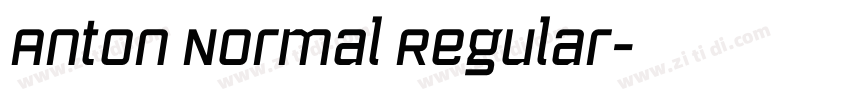 Anton Normal Regular字体转换